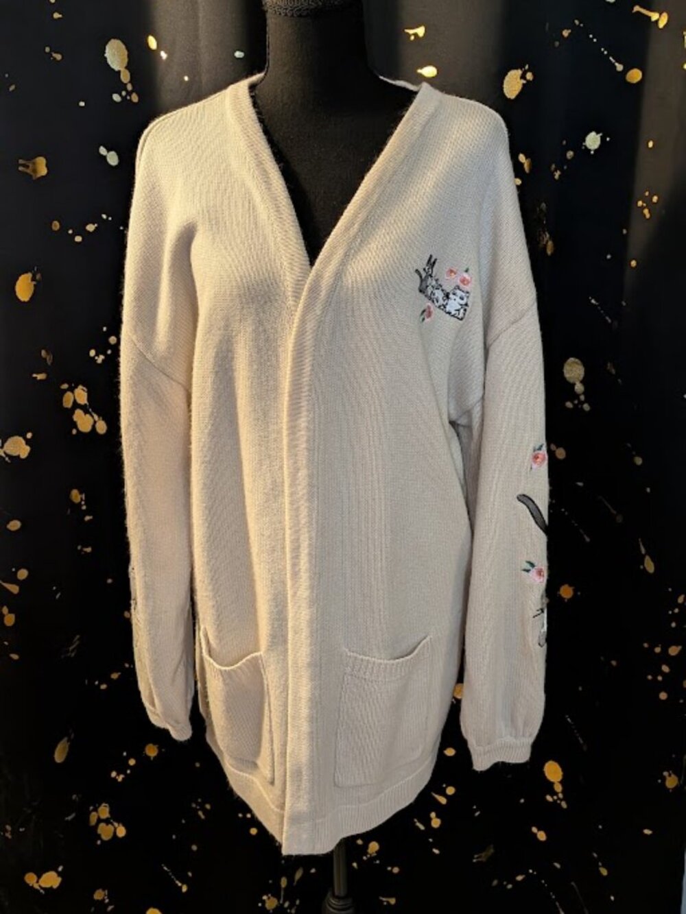 Studio Ghibli "Kiki's Delivery Service" Cream Cardigan Size Large